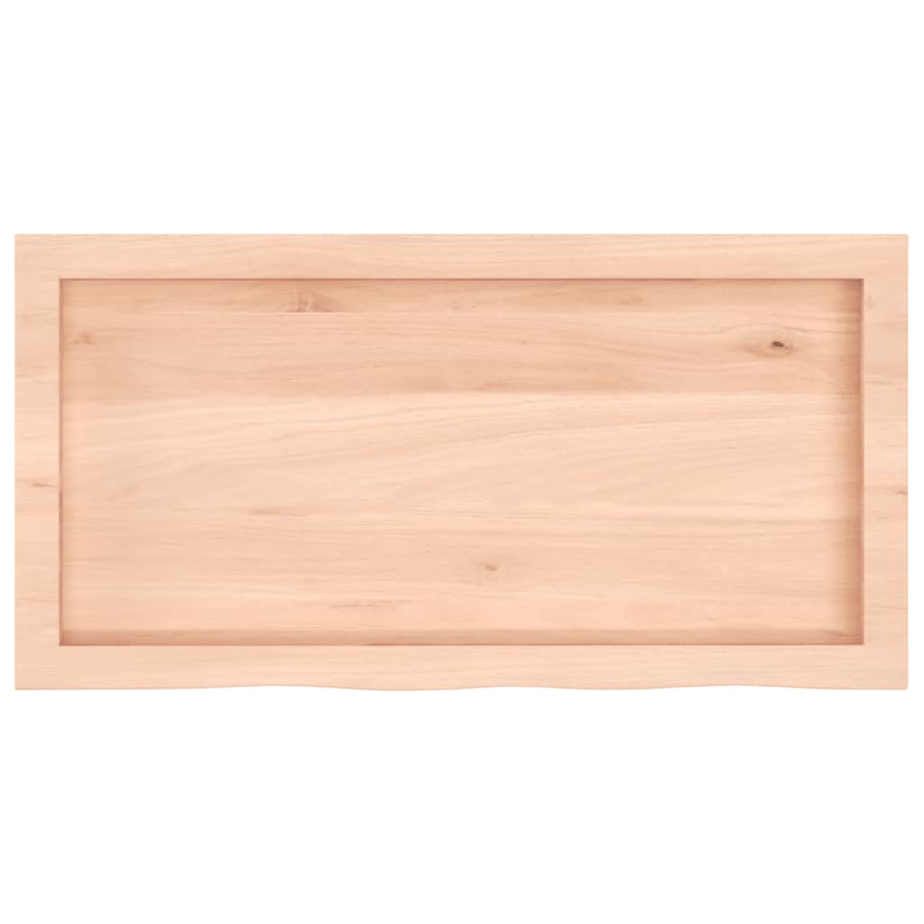 Waschtischplatte 80x40x(2-4) cm Massivholz Unbehandelt