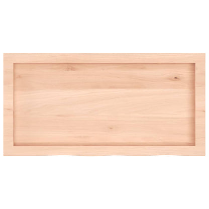 Waschtischplatte 80x40x(2-4) cm Massivholz Unbehandelt