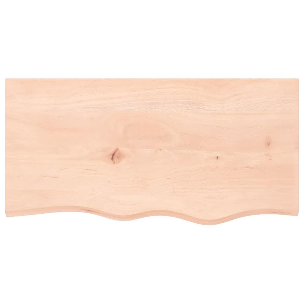 Waschtischplatte 80x40x(2-6) cm Massivholz Unbehandelt