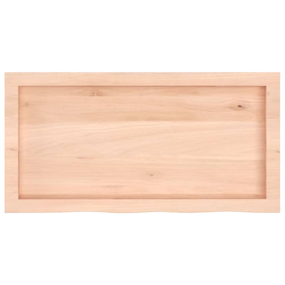 Waschtischplatte 80x40x(2-6) cm Massivholz Unbehandelt