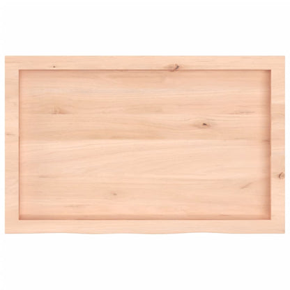 Waschtischplatte 80x50x(2-6) cm Massivholz Unbehandelt