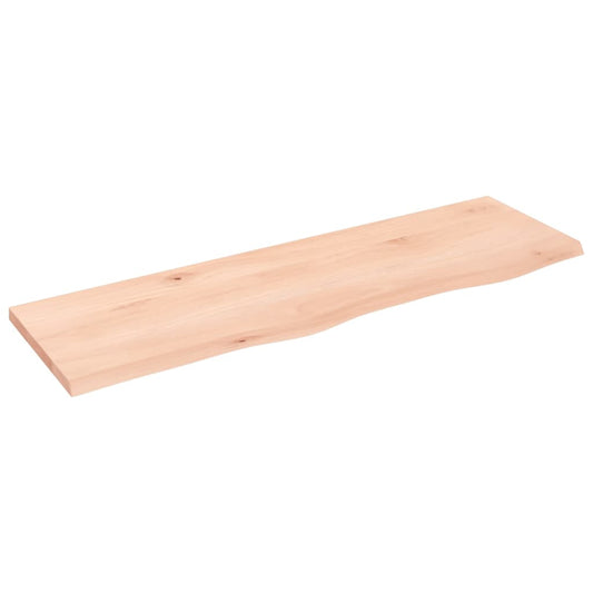Waschtischplatte 100x30x2 cm Massivholz Unbehandelt