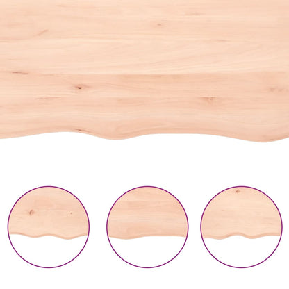 Waschtischplatte 100x30x2 cm Massivholz Unbehandelt