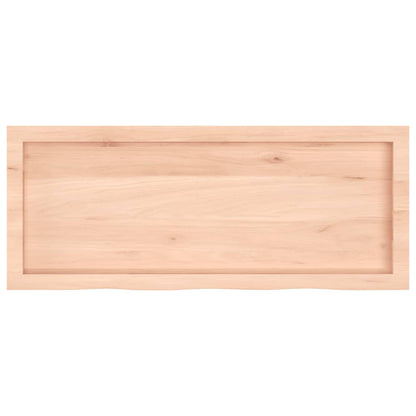 Waschtischplatte 100x40x(2-6) cm Massivholz Unbehandelt