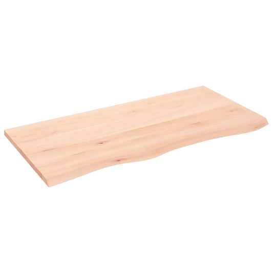 Waschtischplatte 100x50x2 cm Massivholz Unbehandelt