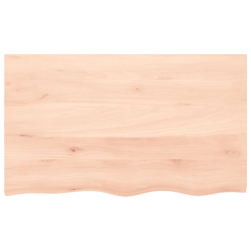 Waschtischplatte 100x60x2 cm Massivholz Unbehandelt