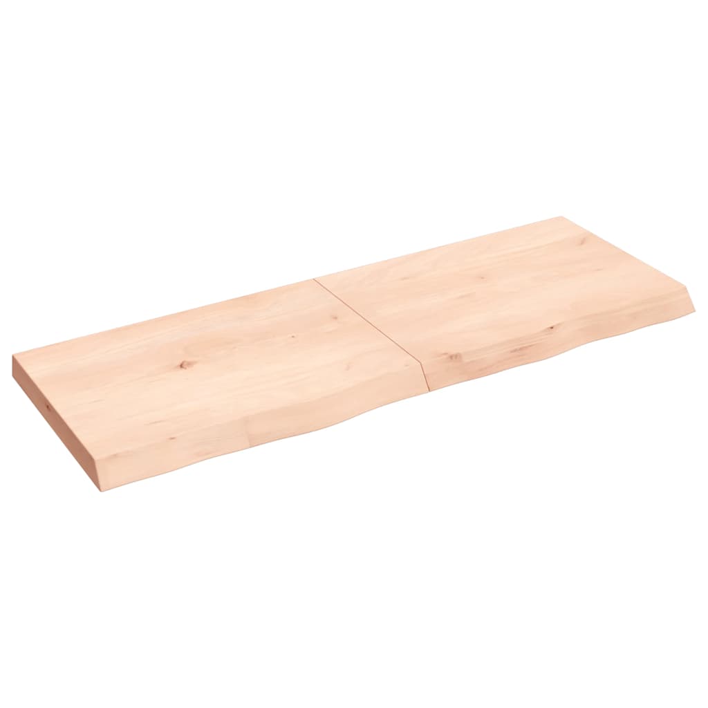 Waschtischplatte 140x50x(2-6) cm Massivholz Unbehandelt