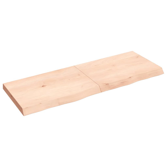 Waschtischplatte 140x50x(2-6) cm Massivholz Unbehandelt