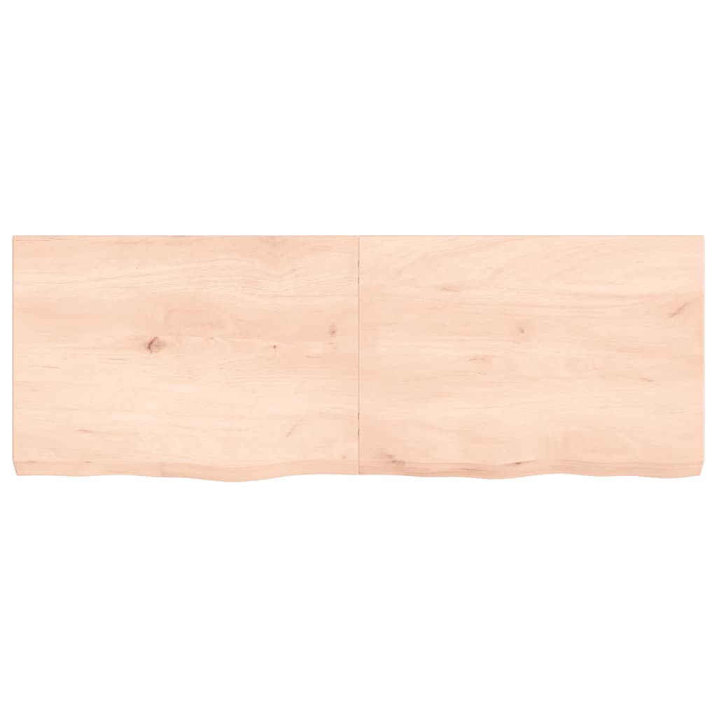 Waschtischplatte 140x50x(2-6) cm Massivholz Unbehandelt