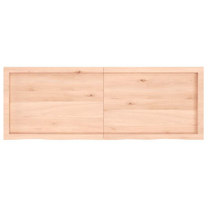 Waschtischplatte 140x50x(2-6) cm Massivholz Unbehandelt