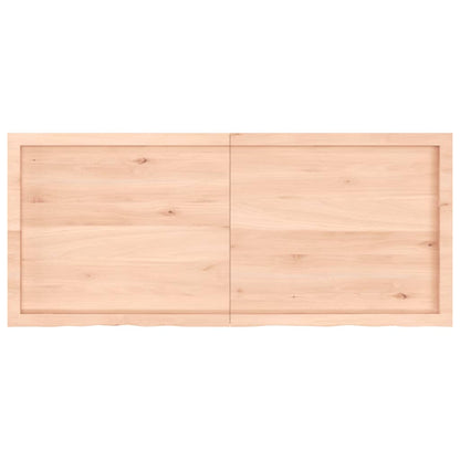 Waschtischplatte 140x60x(2-6) cm Massivholz Unbehandelt
