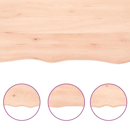 Waschtischplatte 180x50x(2-6) cm Massivholz Unbehandelt
