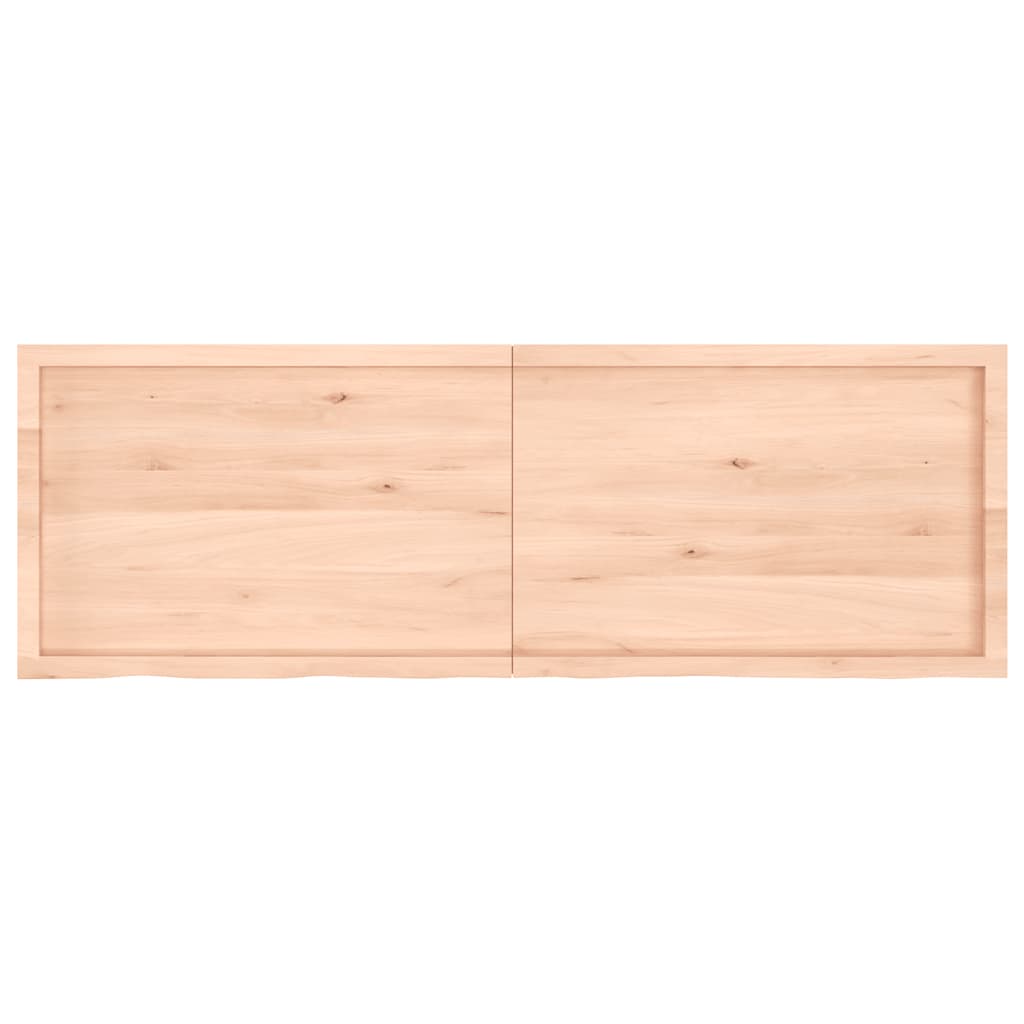Waschtischplatte 180x60x(2-6) cm Massivholz Unbehandelt