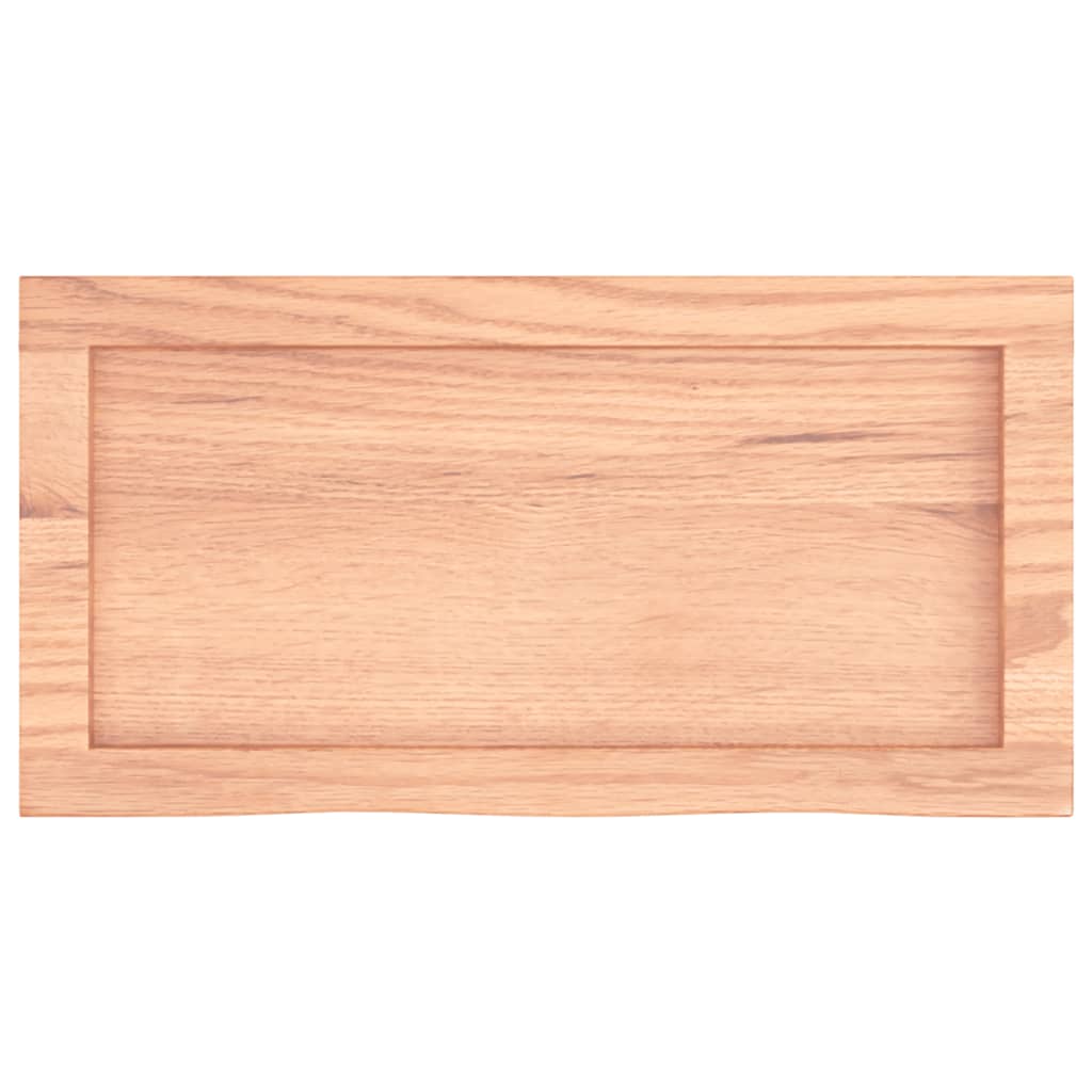 Waschtischplatte Hellbraun 60x30x(2-6) cm Massivholz Behandelt