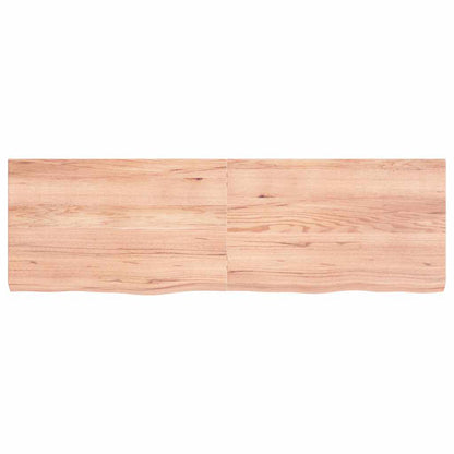 Waschtischplatte Hellbraun 160x50x(2-6) cm Massivholz Behandelt