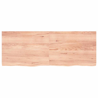 Waschtischplatte Hellbraun 160x60x(2-4) cm Massivholz Behandelt