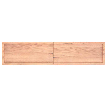 Waschtischplatte Hellbraun 180x40x(2-6) cm Massivholz Behandelt