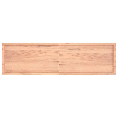 Waschtischplatte Hellbraun 180x50x(2-4) cm Massivholz Behandelt