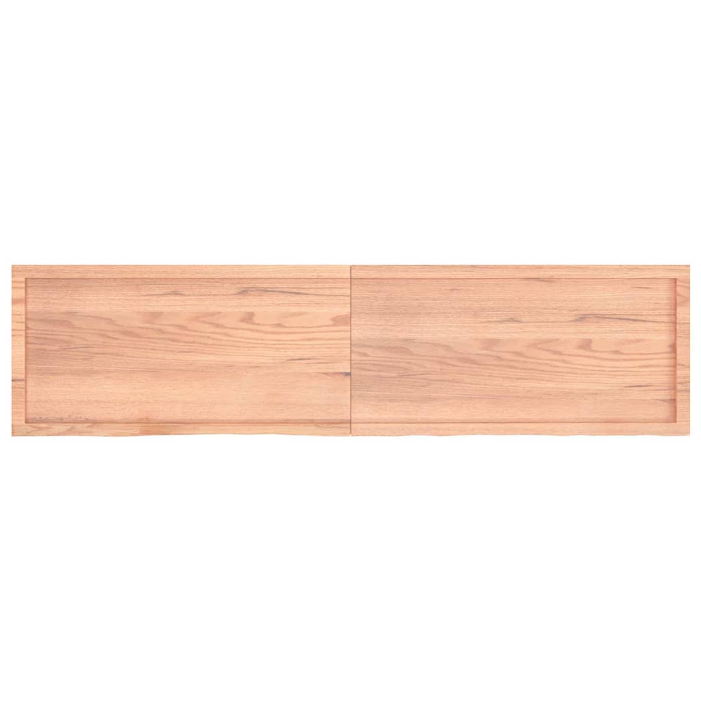 Waschtischplatte Hellbraun 200x50x(2-6) cm Massivholz Behandelt