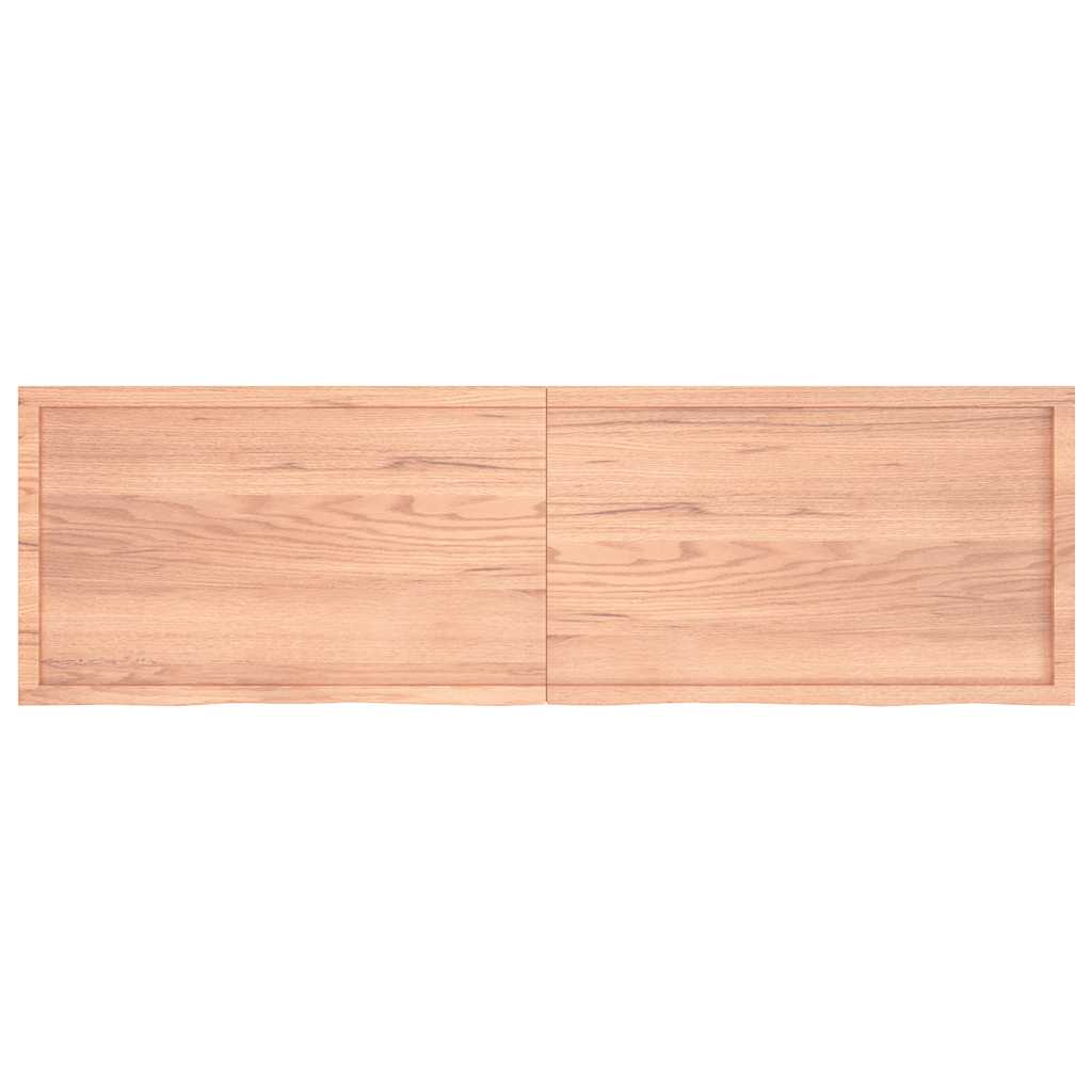Waschtischplatte Hellbraun 200x60x(2-4) cm Massivholz Behandelt
