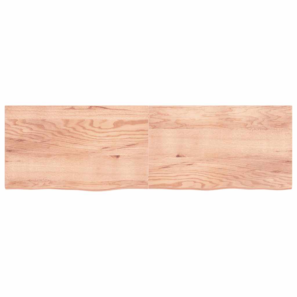 Waschtischplatte Hellbraun 200x60x(2-4) cm Massivholz Behandelt