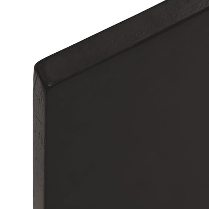 Waschtischplatte Dunkelbraun 40x60x2 cm Massivholz Behandelt