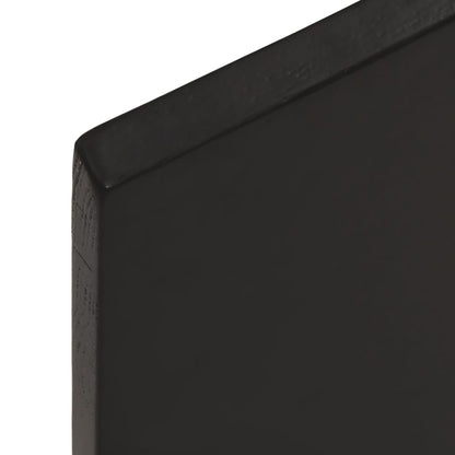Waschtischplatte Dunkelbraun 60x40x2 cm Massivholz Behandelt