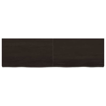 Waschtischplatte Dunkelbraun 140x40x(2-6)cm Massivholz