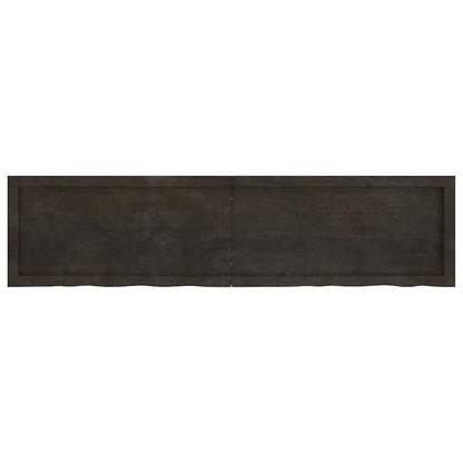 Waschtischplatte Dunkelbraun 160x40x(2-4)cm Massivholz