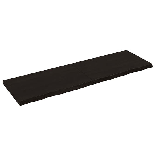 Waschtischplatte Dunkelbraun 160x50x(2-4)cm Massivholz