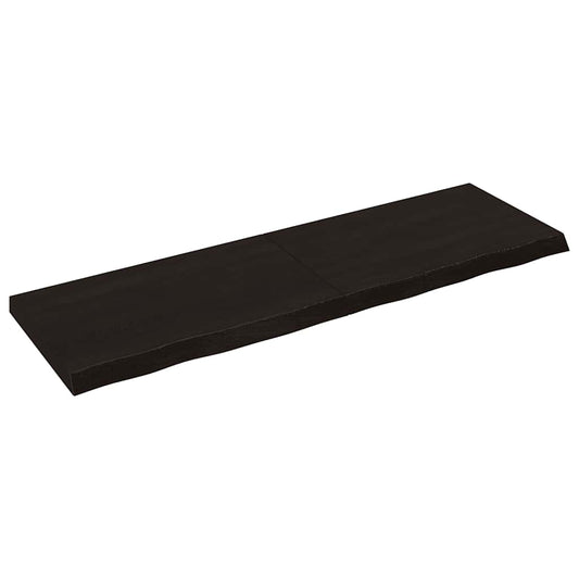 Waschtischplatte Dunkelbraun 160x50x(2-6)cm Massivholz