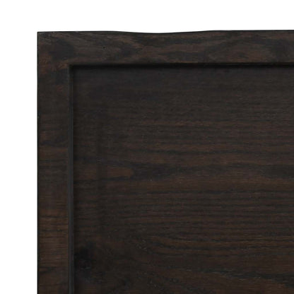 Waschtischplatte Dunkelbraun 160x50x(2-6)cm Massivholz