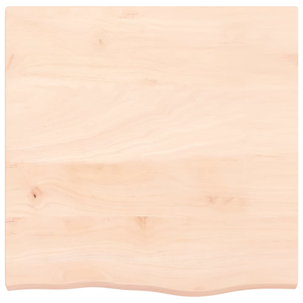 Tischplatte 60x60x(2-4) cm Massivholz Eiche Unbehandelt