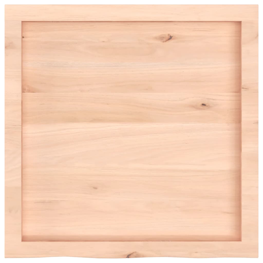 Tischplatte 60x60x(2-4) cm Massivholz Eiche Unbehandelt