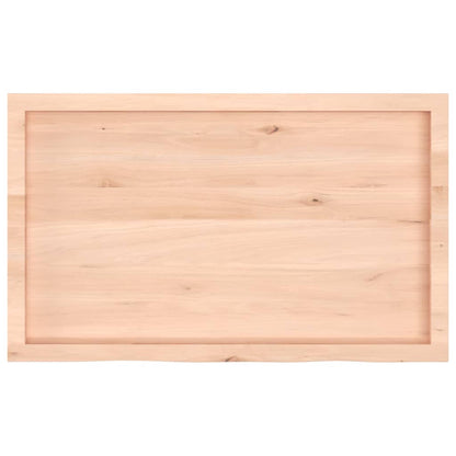 Tischplatte 100x60x(2-4) cm Massivholz Eiche Unbehandelt