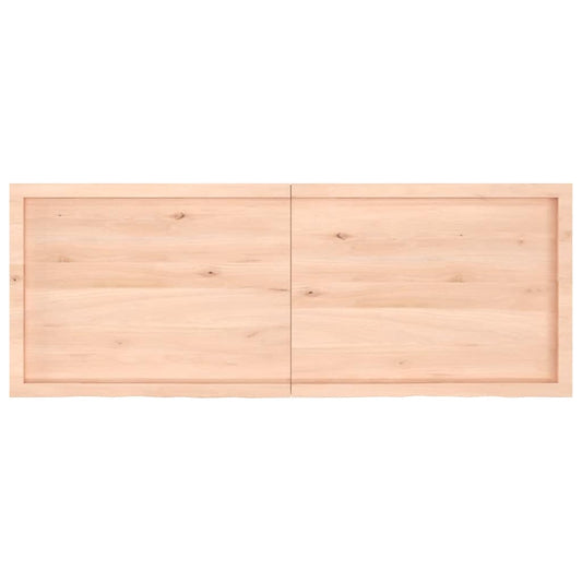 Tischplatte 160x60x(2-6) cm Massivholz Eiche Unbehandelt