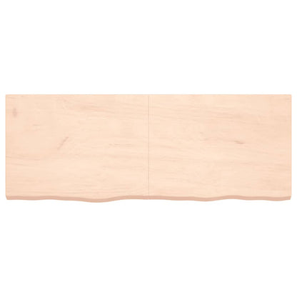 Tischplatte 160x60x(2-6) cm Massivholz Eiche Unbehandelt