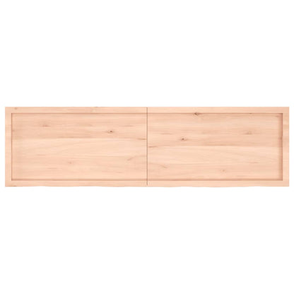 Tischplatte 180x50x(2-6) cm Massivholz Eiche Unbehandelt