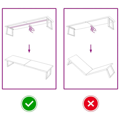 Tischplatte Hellbraun 220x50x(2-6)cm Massivholz Eiche Behandelt