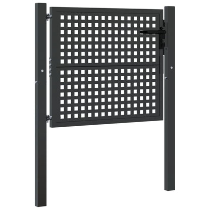 Gartentor Anthrazit 105x75 cm Stahl