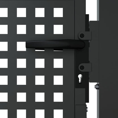 Gartentor Anthrazit 105x75 cm Stahl