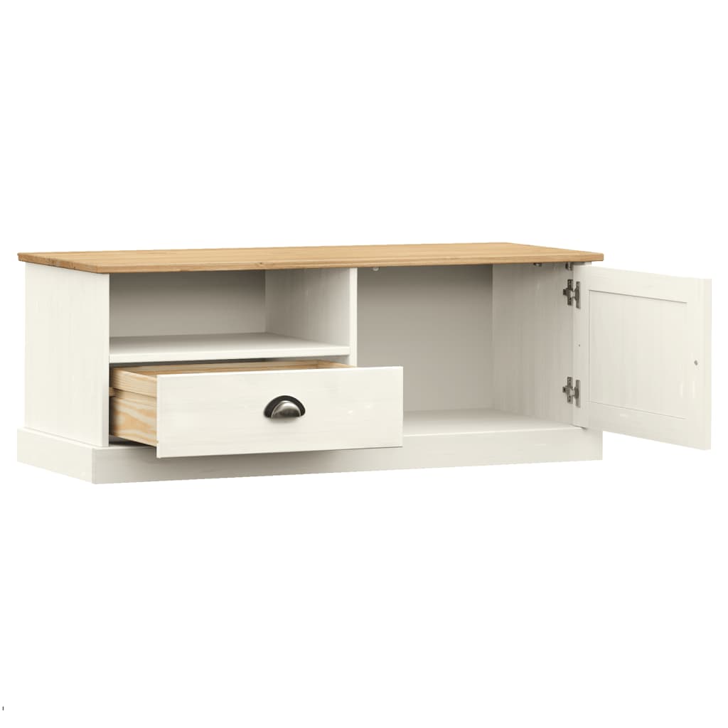TV-skab VIGO Hvid 106x40x40 cm Massiv Fyr