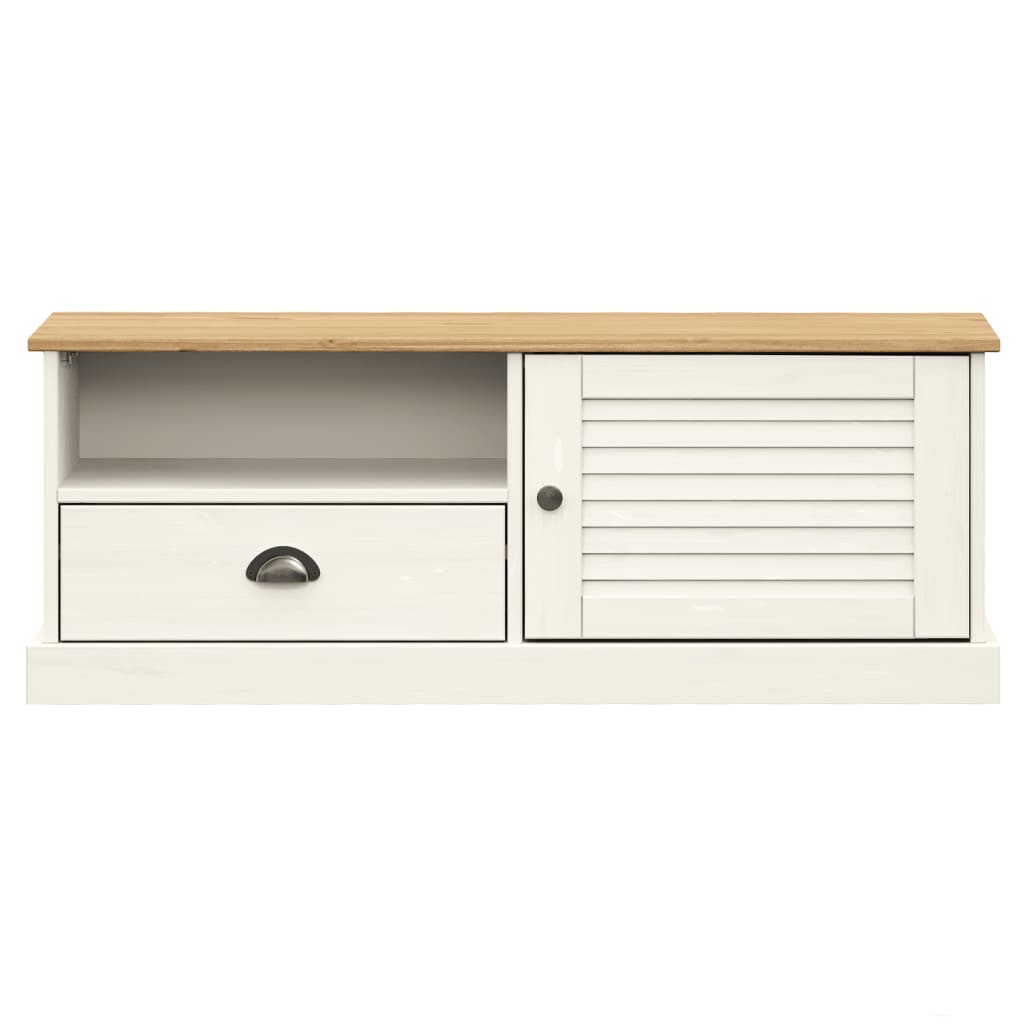 TV-skab VIGO Hvid 106x40x40 cm Massiv Fyr