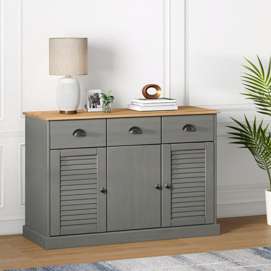 Skænk med skuffer VIGO 113x40x75 cm massiv fyrretræ