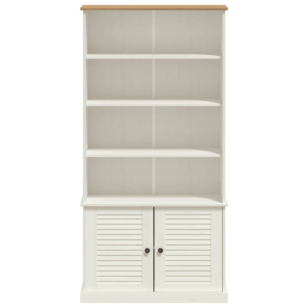 Bücherregal VIGO Weiß 85x35x170 cm Massivholz Kiefer