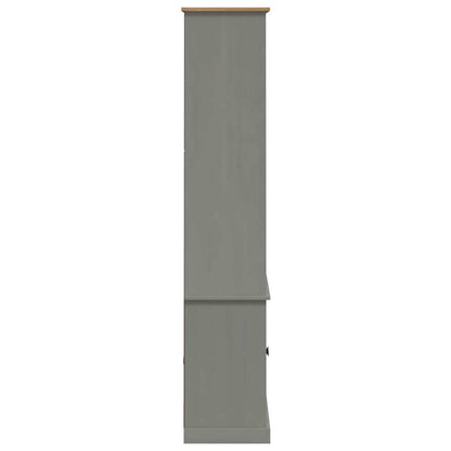 Bücherregal VIGO Grau 85x35x170 cm Massivholz Kiefer