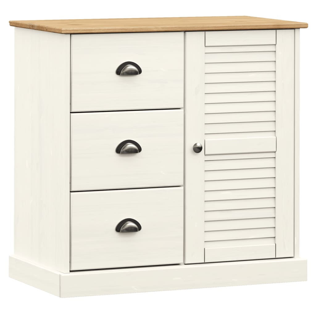 Sideboard mit Schubladen VIGO 78x40x75 cm Massivholz Kiefer