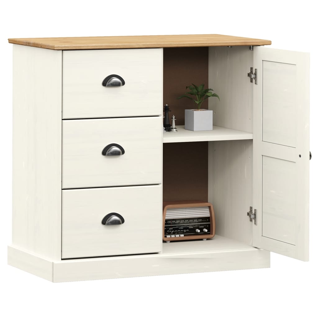Sideboard mit Schubladen VIGO 78x40x75 cm Massivholz Kiefer