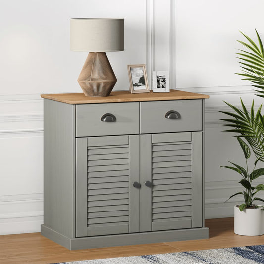 Skænk med skuffer VIGO 78x40x75 cm massiv fyrretræ