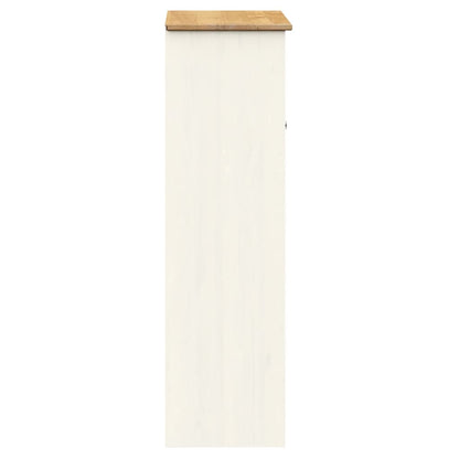 Skænkbeslag VIGO Hvid 78x30x100 cm massiv fyrretræ